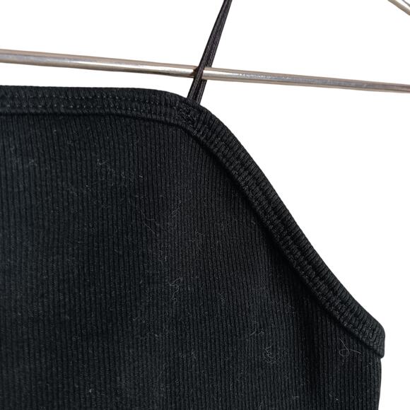 Wild Fable Ribbed Black Bodysuit Size XS Snap Buttons Closure Pullover - Picture 9 of 13